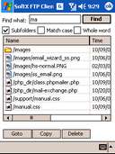 Finding files and directories Pocket PC